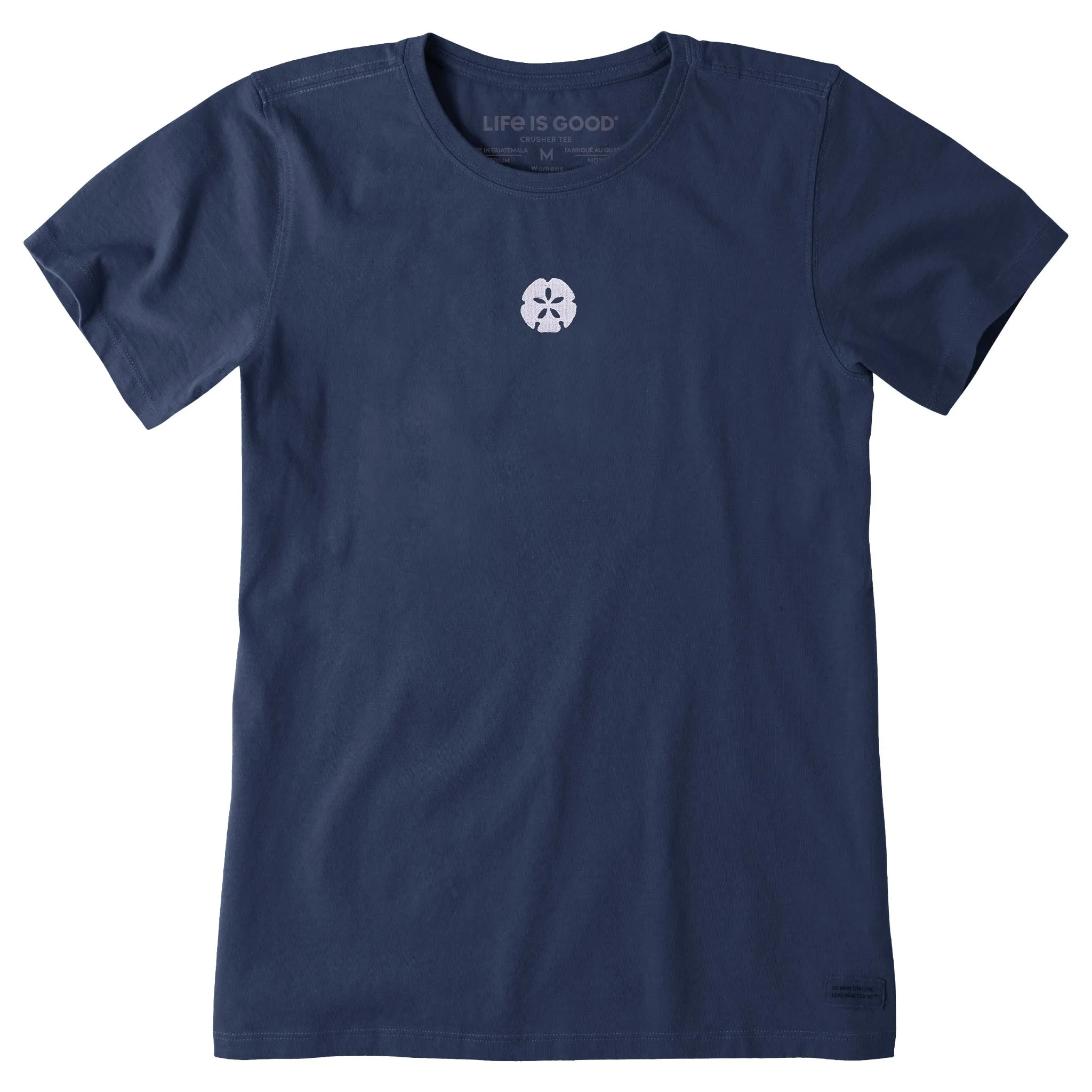 Women's Embroidered Sand Dollar Short Sleeve Crusher Tee Life is Good