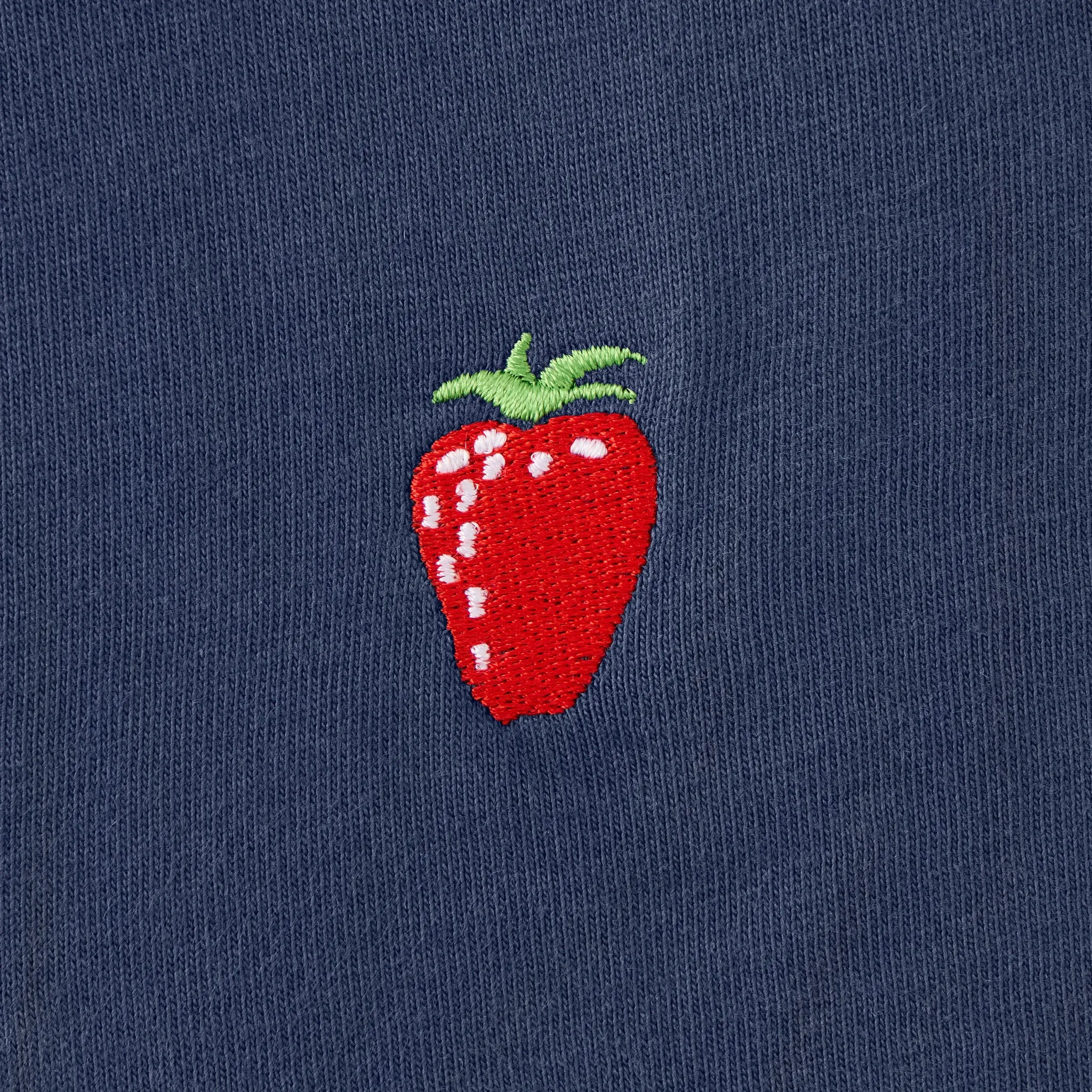 Women's Embroidered Strawberry Short Sleeve Crusher Boxy Tee Life is Good