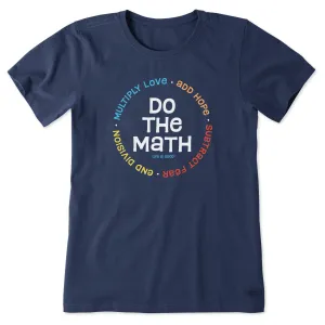 Women's End Division Do the Math Short Sleeve Tee Life is Good