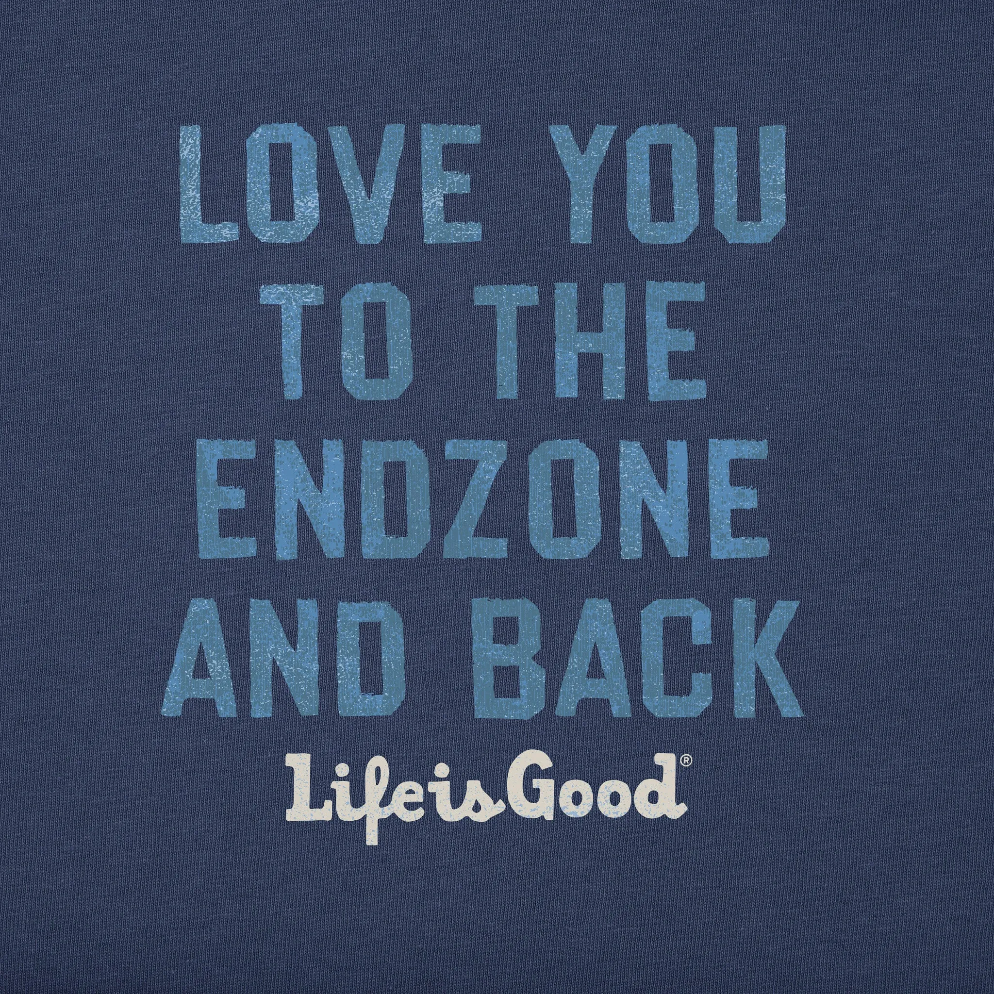 Women's Endzone and Back Short Sleeve Tee Life is Good