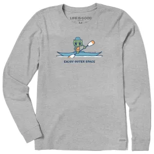 Women's Enjoy Outer Space Kayak Long Sleeve Crusher Tee Life is Good