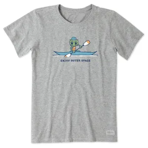 Women's Enjoy Outer Space Kayak Short Sleeve Crusher Tee Life is Good