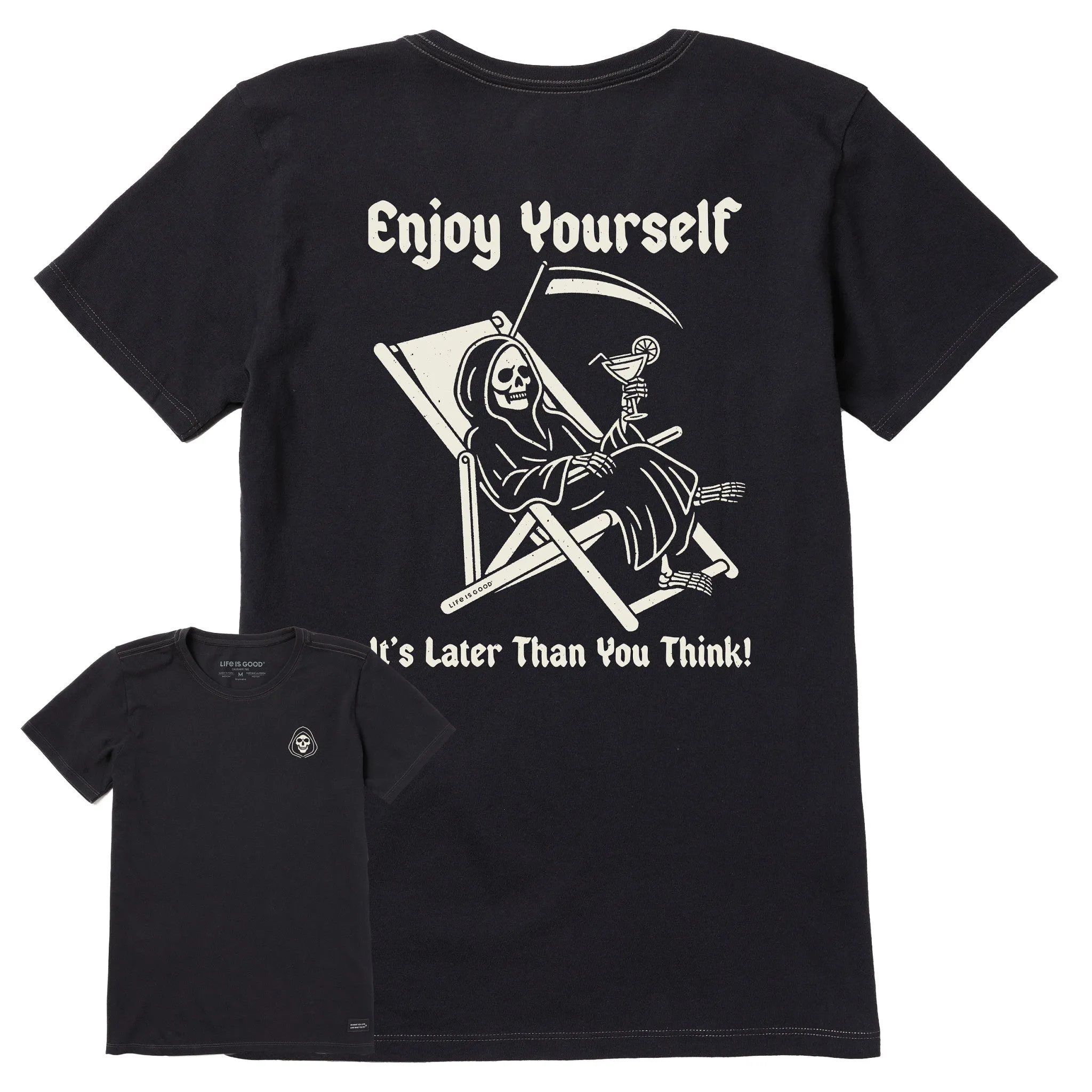 Women's Enjoy Yourself Reaper Short Sleeve Tee Life is Good