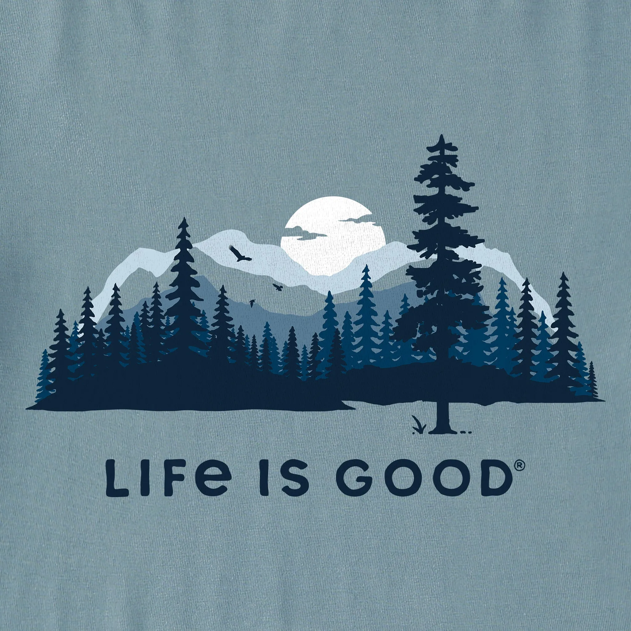 Women's Evergreen Silhouette Short Sleeve Crusher Tee Life is Good