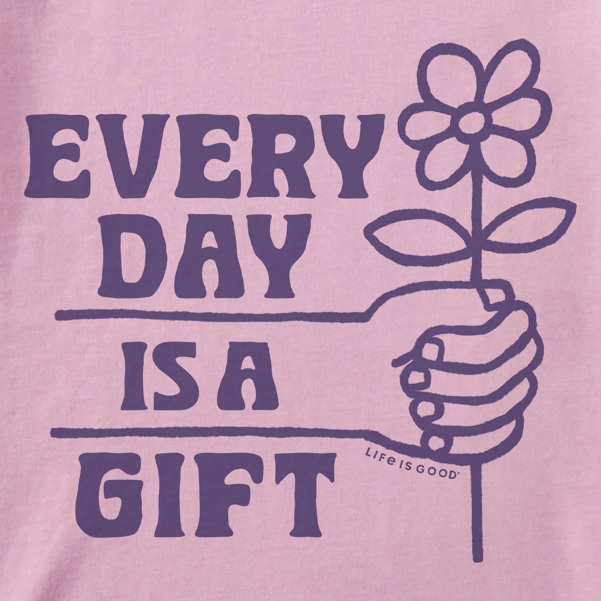 Women's Every Day is a Gift Daisy Short Sleeve Tee Life is Good