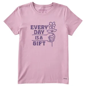 Women's Every Day is a Gift Daisy Short Sleeve Tee Life is Good