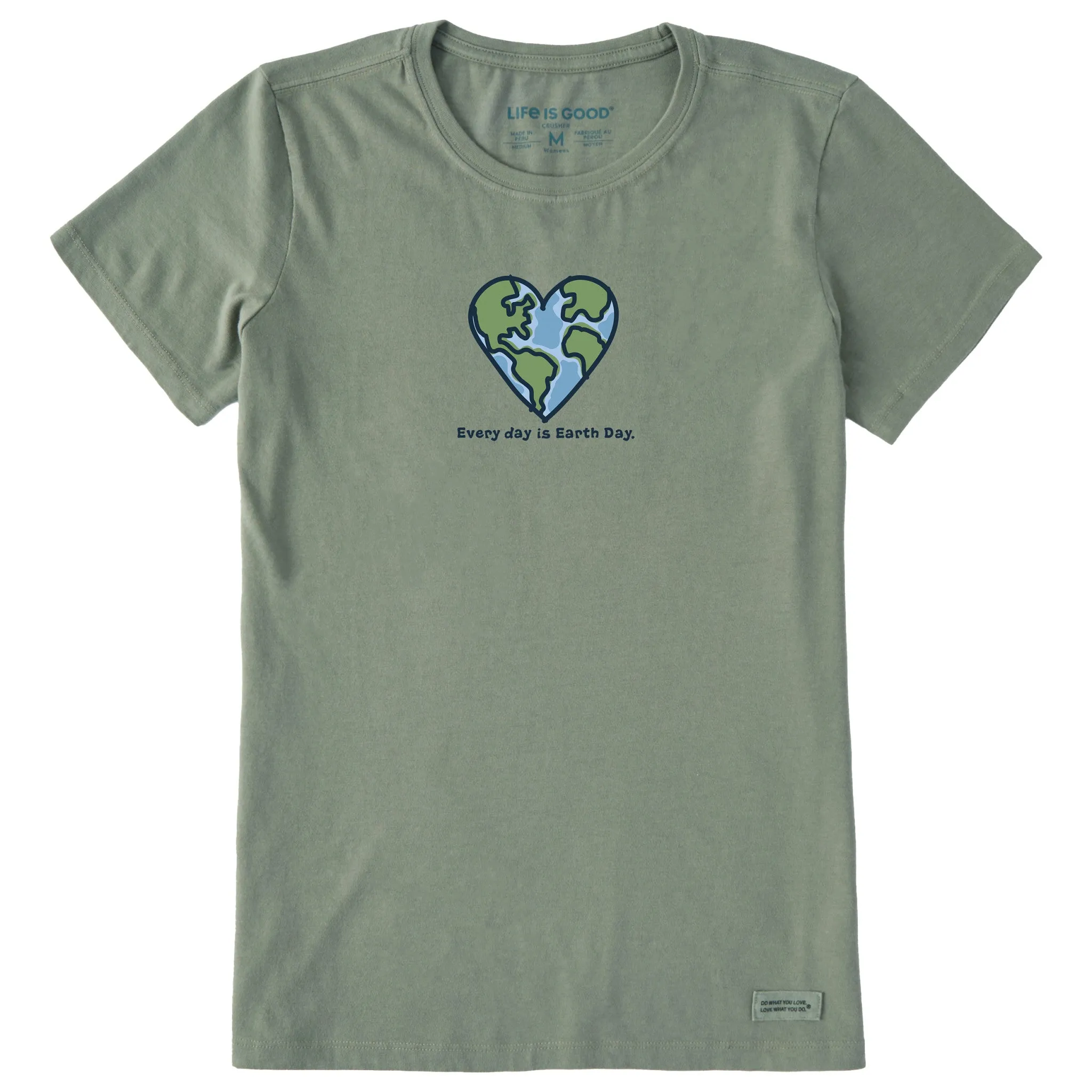 Women's Every day is Earth Day Short Sleeve Crusher Tee Life is Good