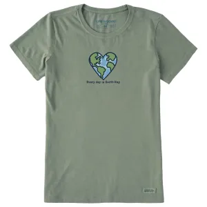 Women's Every day is Earth Day Short Sleeve Crusher Tee Life is Good