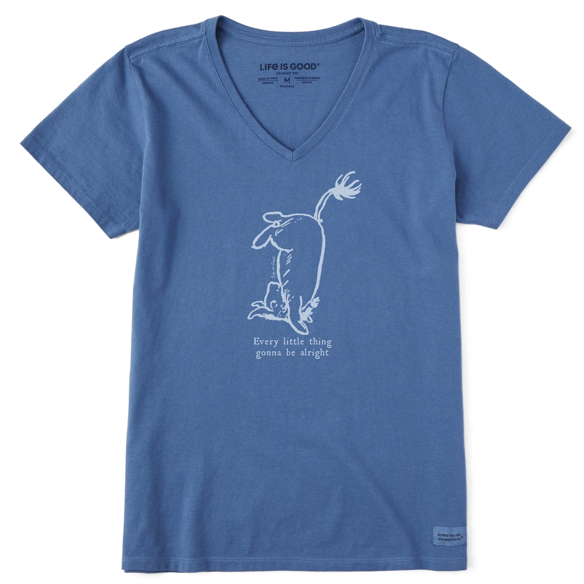 Women's Every Little Thing E Short Sleeve Crusher Vee Life is Good