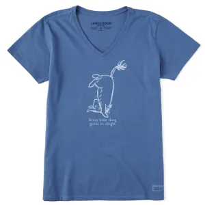 Women's Every Little Thing E Short Sleeve Crusher Vee Life is Good