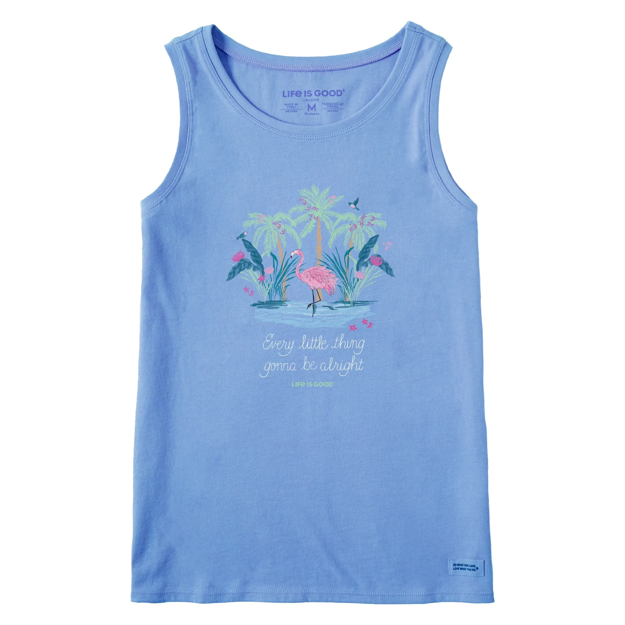 Women's Every Little Thing Flamingo Crusher Tank Life is Good