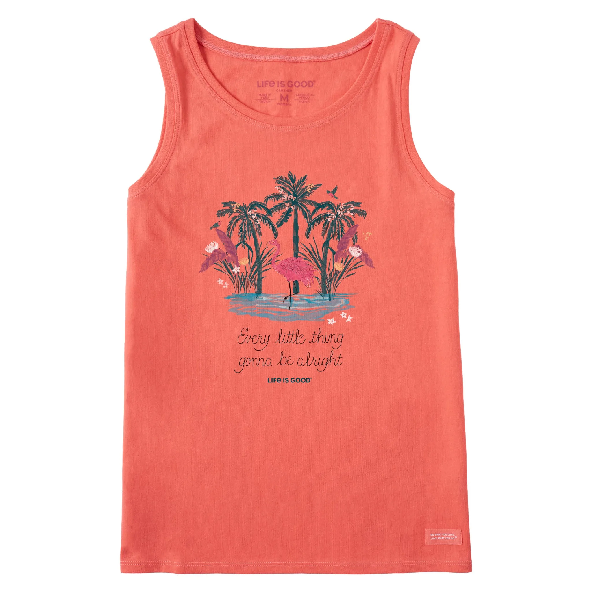 Women's Every Little Thing Flamingo Crusher Tank Life is Good