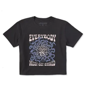 Women's Everybody Must Get Stoned Short Sleeve Crusher Boxy Tee Life is Good