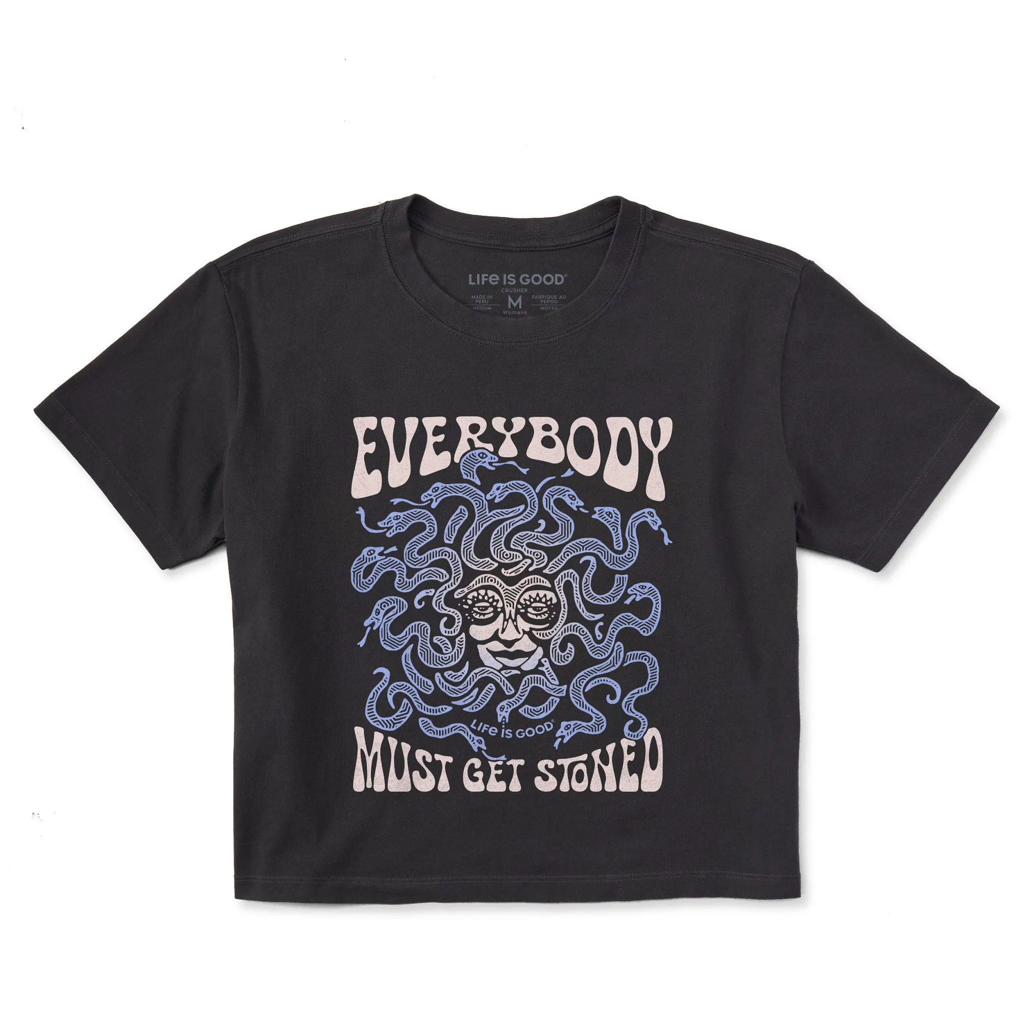 Women's Everybody Must Get Stoned Short Sleeve Crusher Boxy Tee Life is Good
