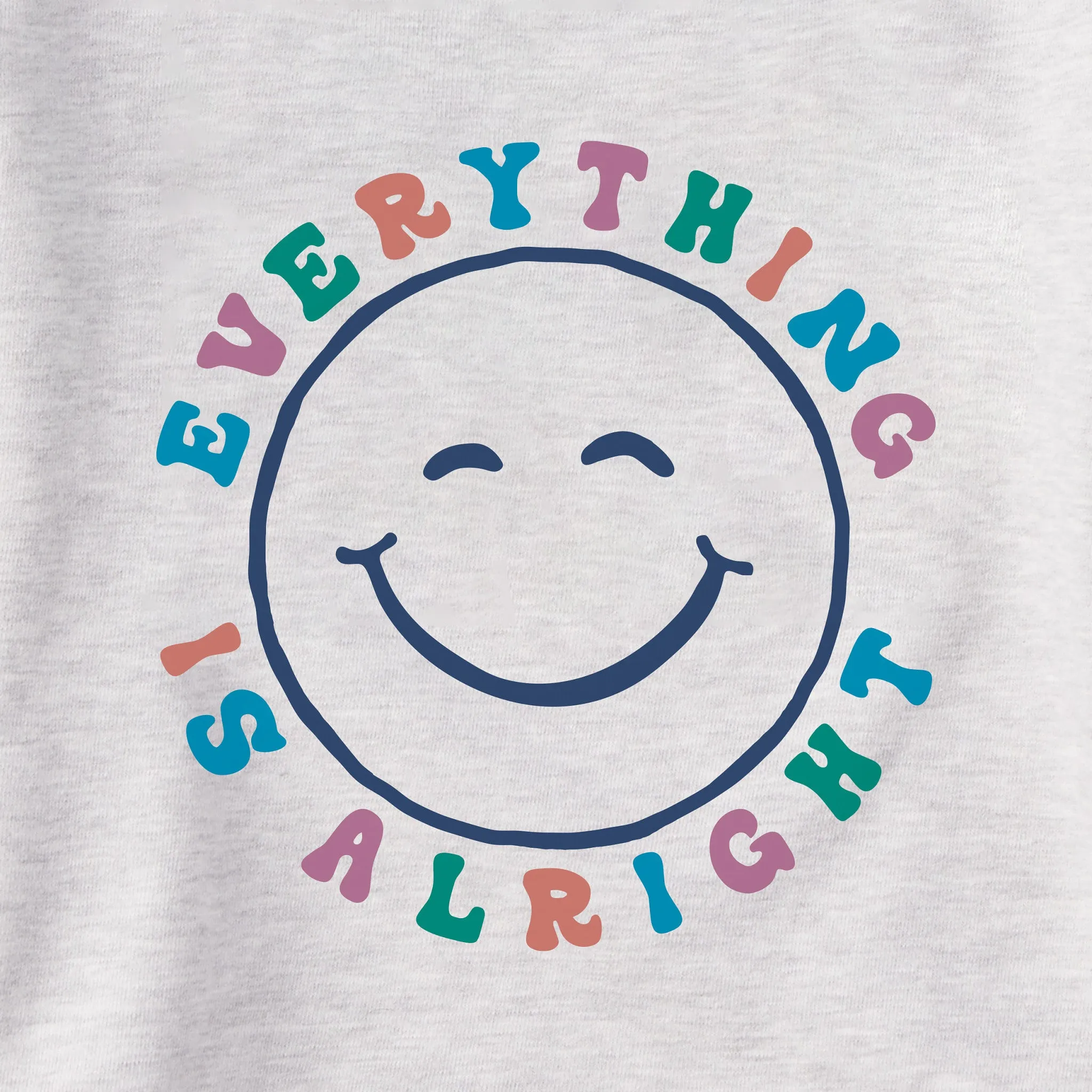 Women's Everything is Alright Smile Simply True Fleece Hoodie Life is Good