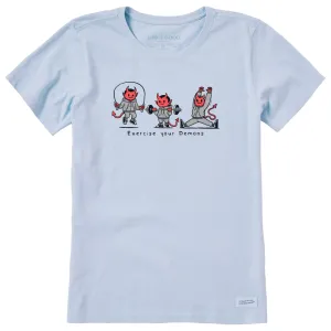 Women's Exercise Your Demons Short Sleeve Crusher Tee Life is Good