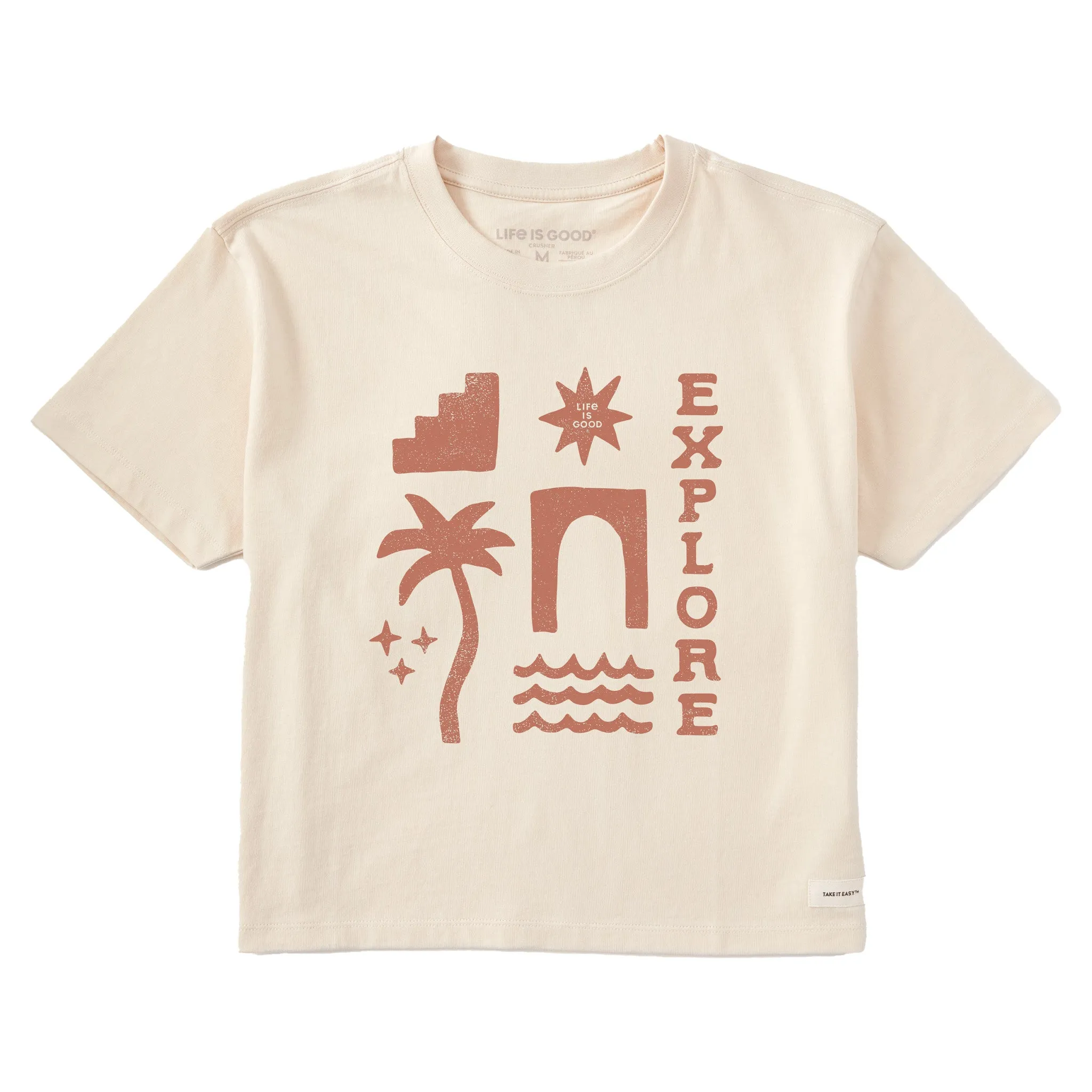 Women's Explore Icons Short Sleeve Crusher Boxy Tee Life is Good