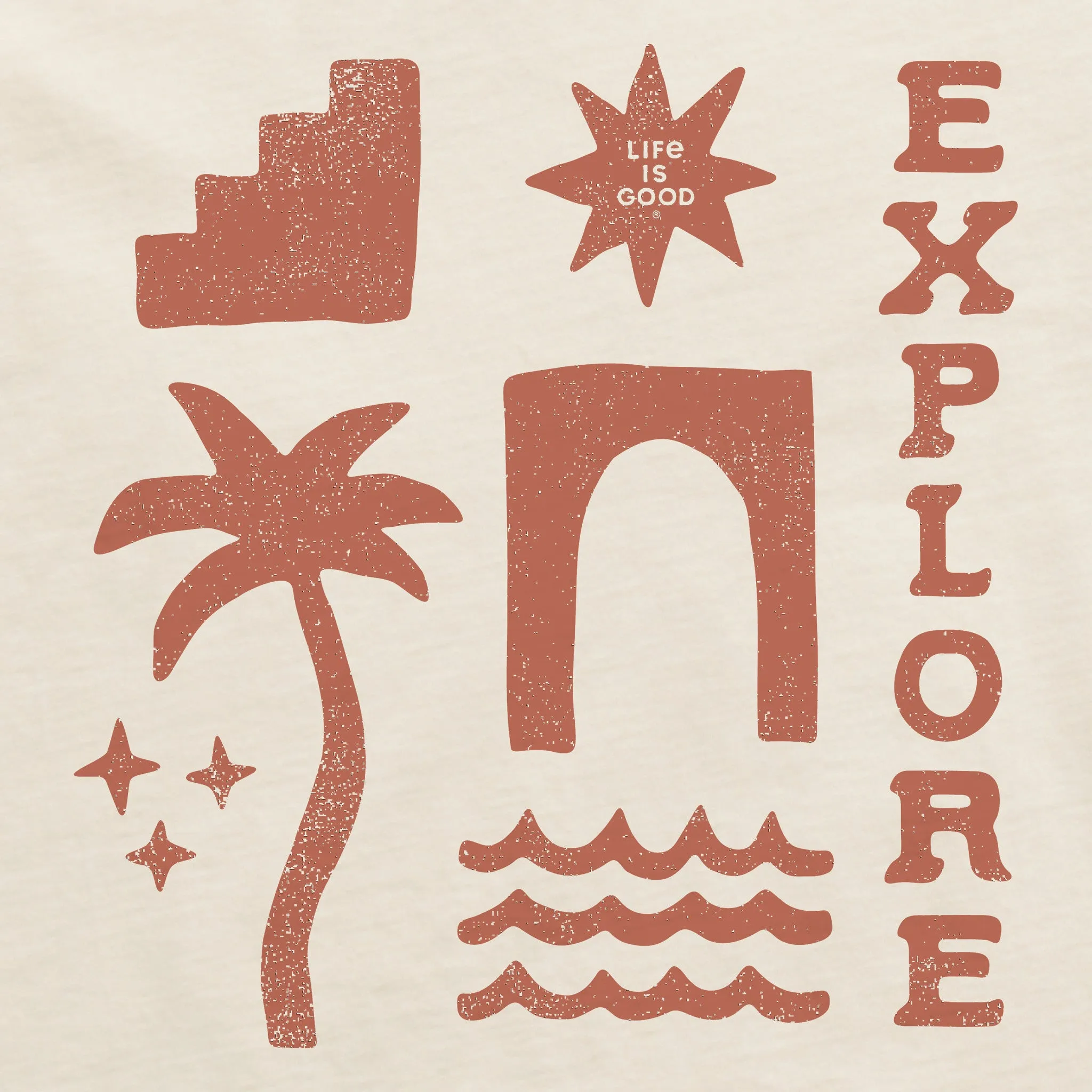 Women's Explore Icons Short Sleeve Crusher Boxy Tee Life is Good