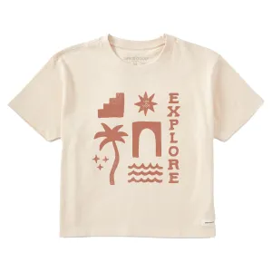 Women's Explore Icons Short Sleeve Crusher Boxy Tee Life is Good