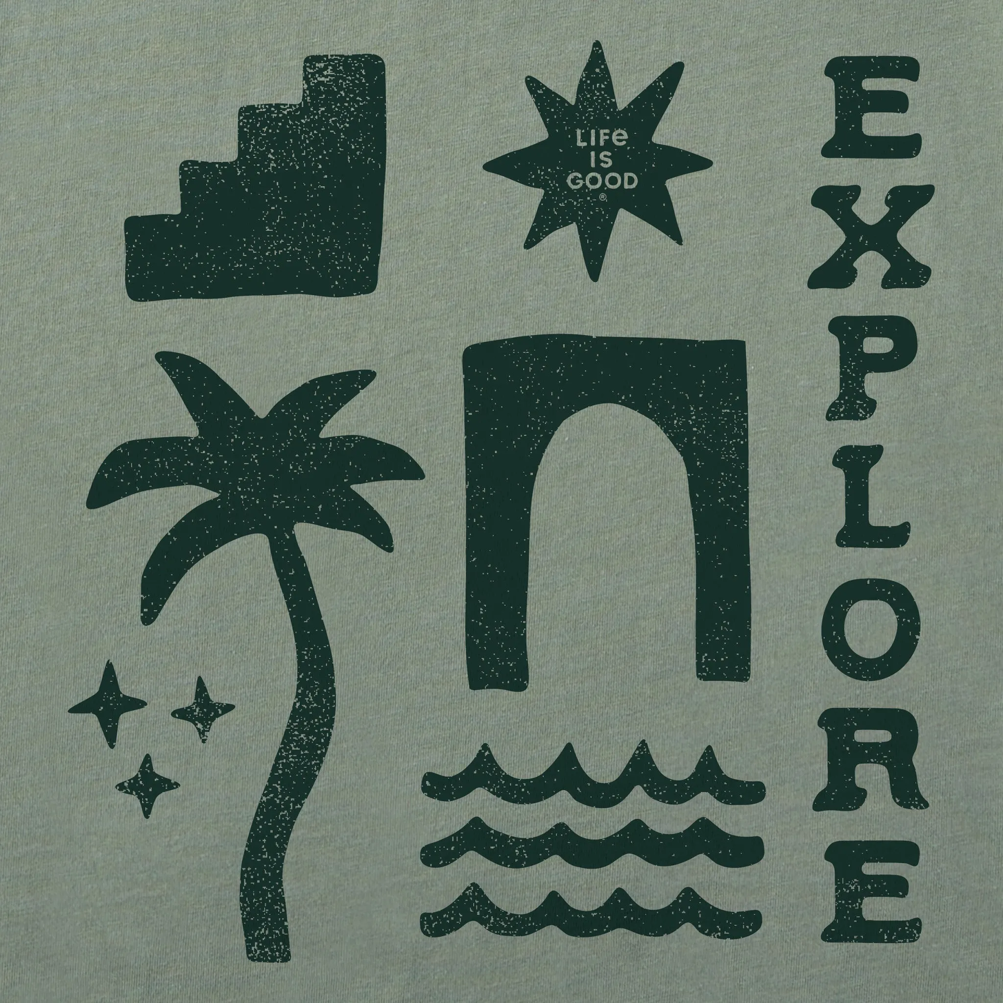 Women's Explore Icons Short Sleeve Crusher Tee Life is Good