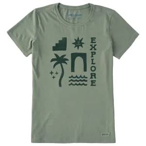Women's Explore Icons Short Sleeve Crusher Tee Life is Good