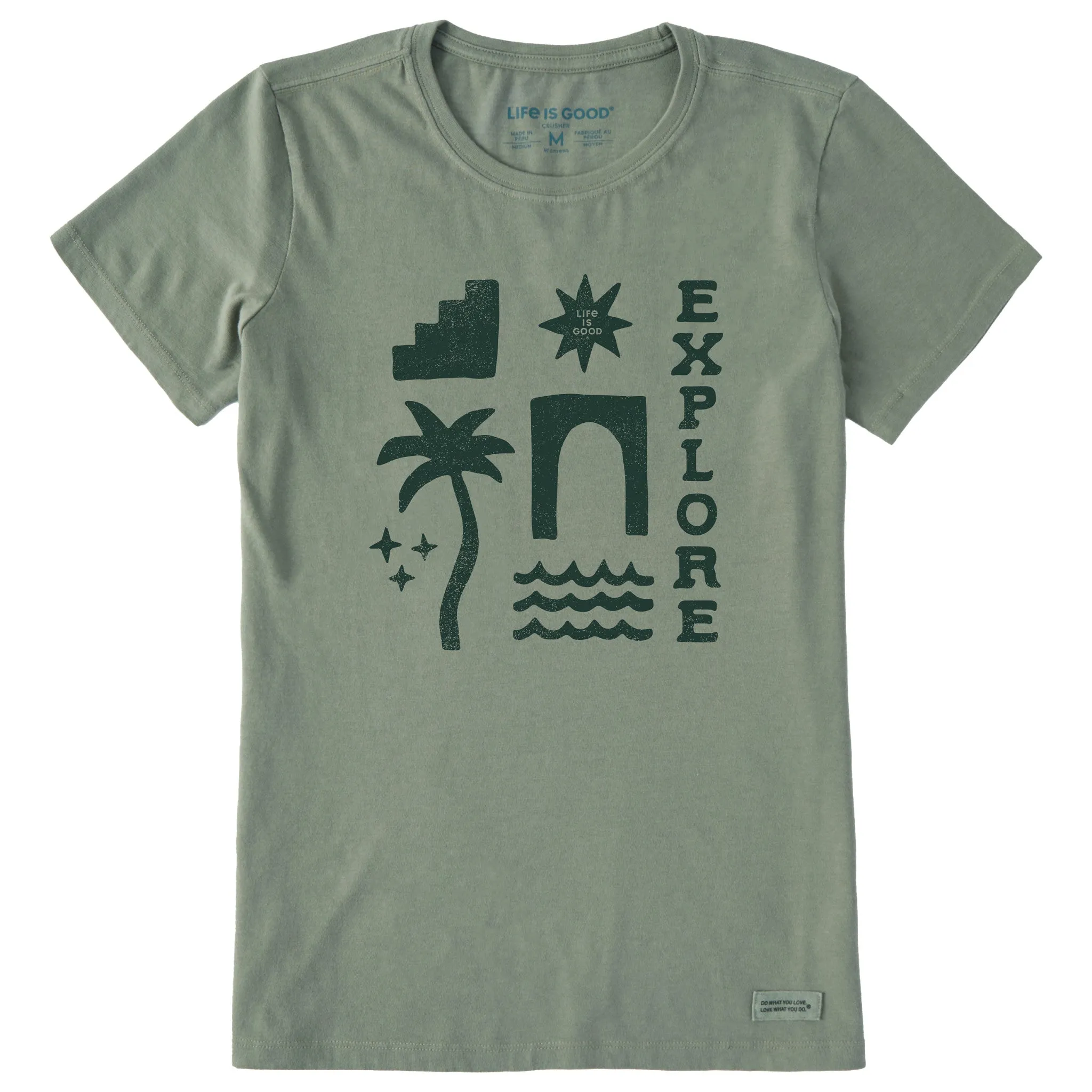 Women's Explore Icons Short Sleeve Crusher Tee Life is Good