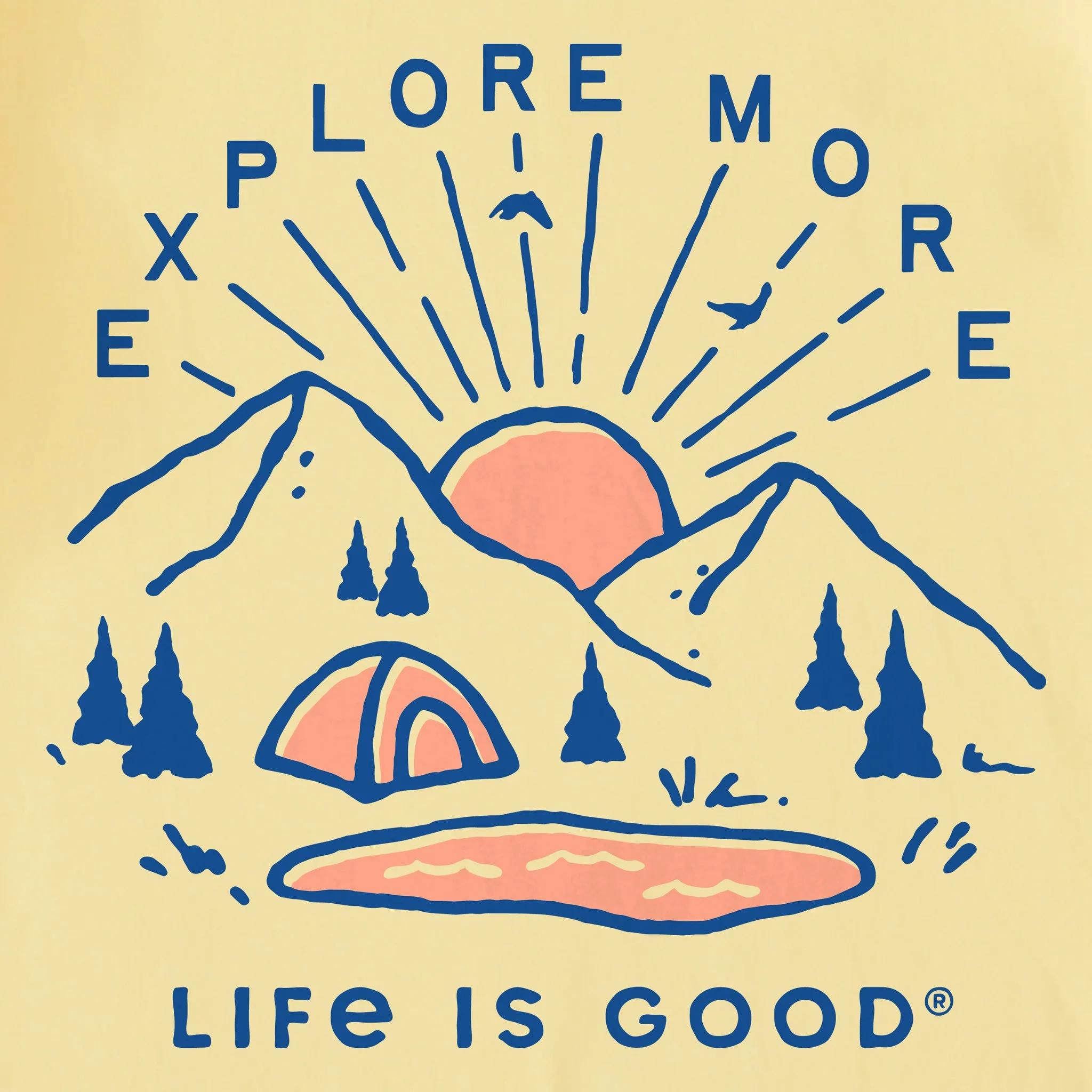 Women's Explore More Sunset Short Sleeve Tee Life is Good