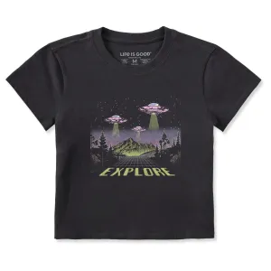 Women's Explore UFO Landscape Crusher-LITE Shrunken Tee Life is Good