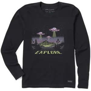 Women's Explore UFO Landscape Long Sleeve Crusher Tee Life is Good