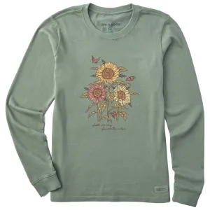 Women's Fall is my Favorite Sunflowers Long Sleeve Crusher Tee Life is Good