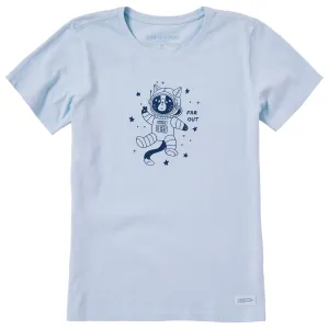 Women's Far Out Catsronaut Short Sleeve Crusher Tee Life is Good