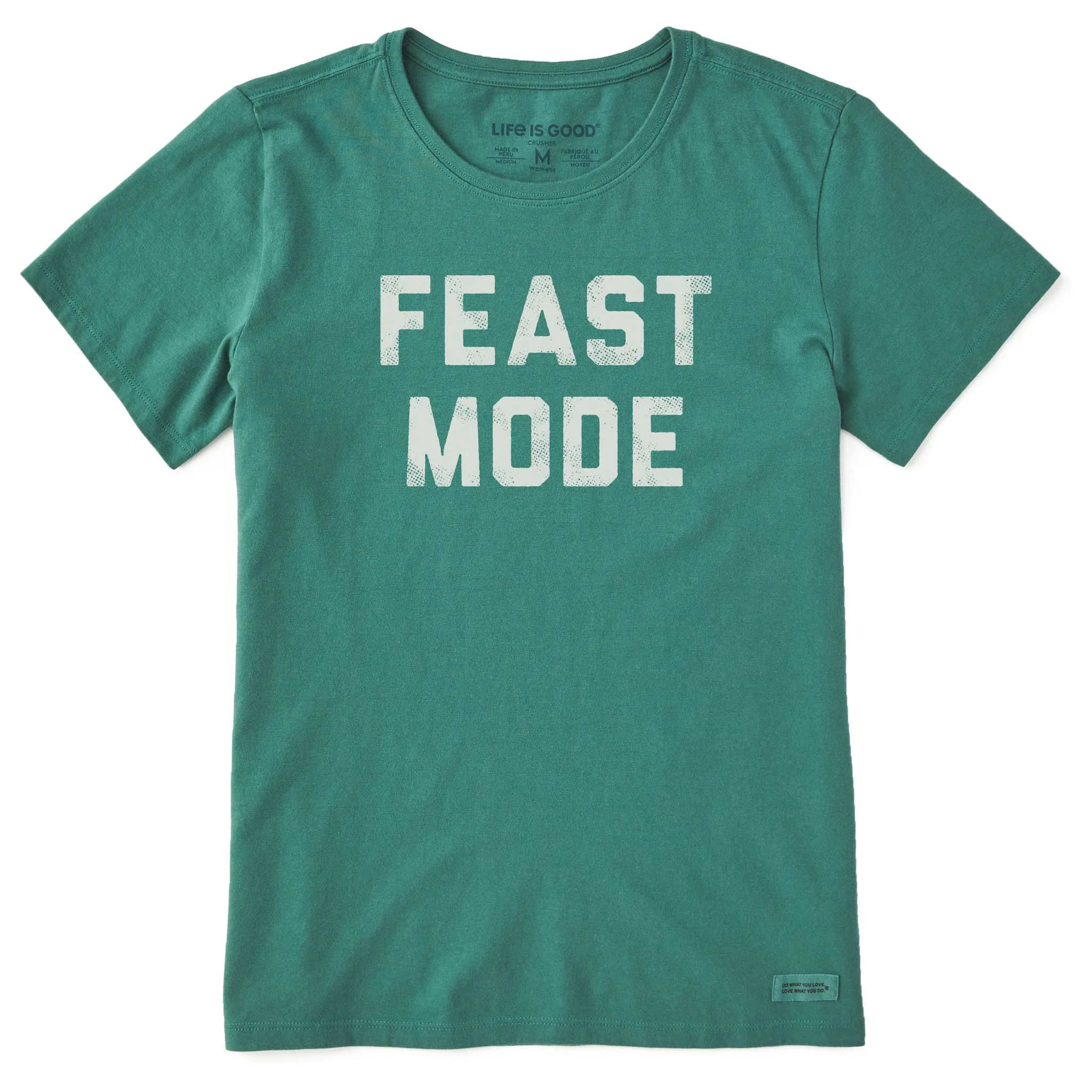 Women's Feast Mode Blocky Short Sleeve Crusher Tee Life is Good