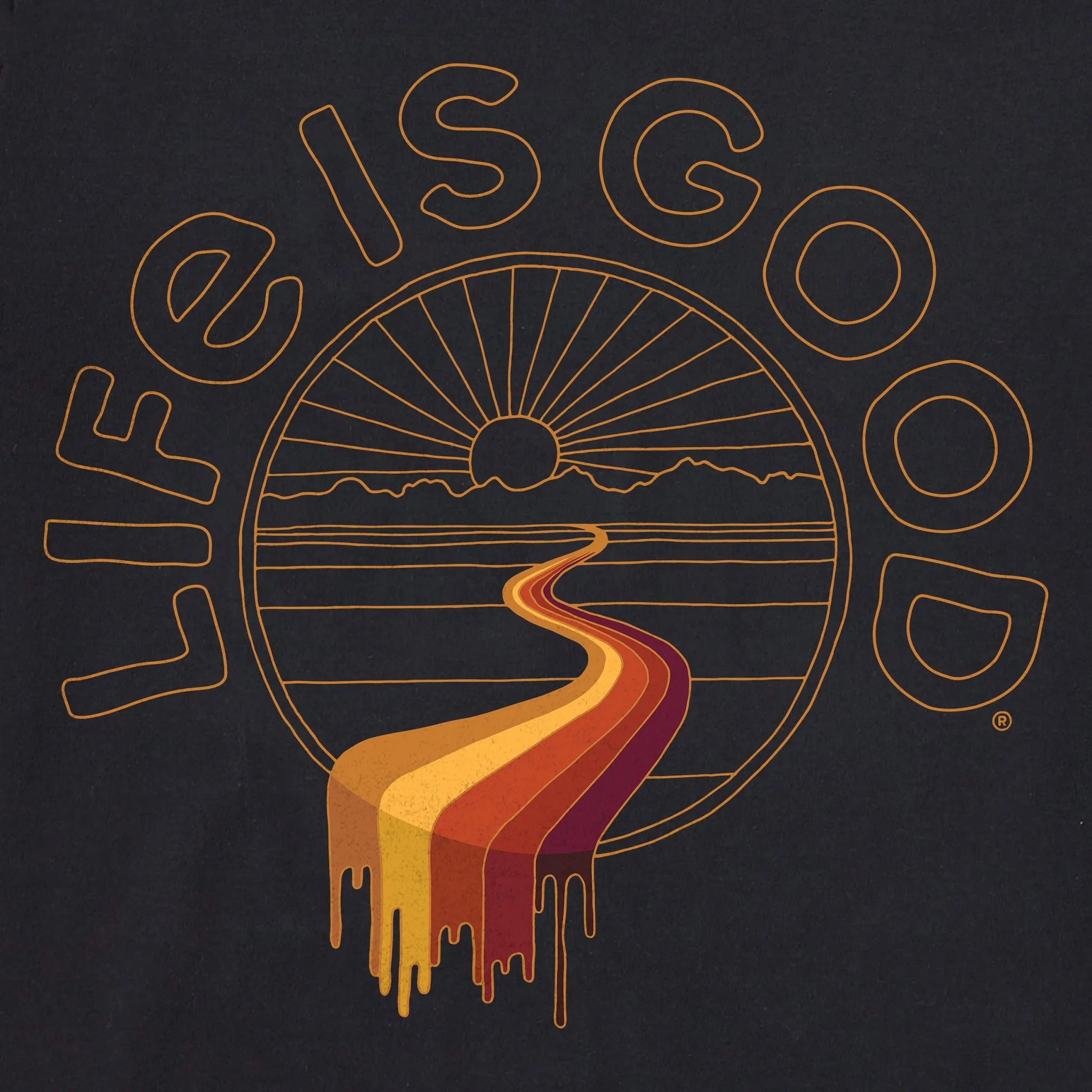 Women's Feel the Flow Short Sleeve Tee Life is Good