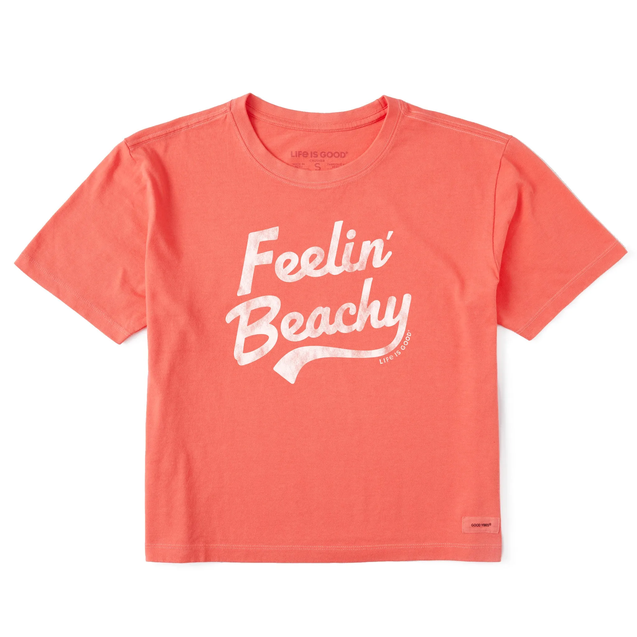 Women's Feelin' Beachy Short Sleeve Crusher Boxy Tee Life is Good