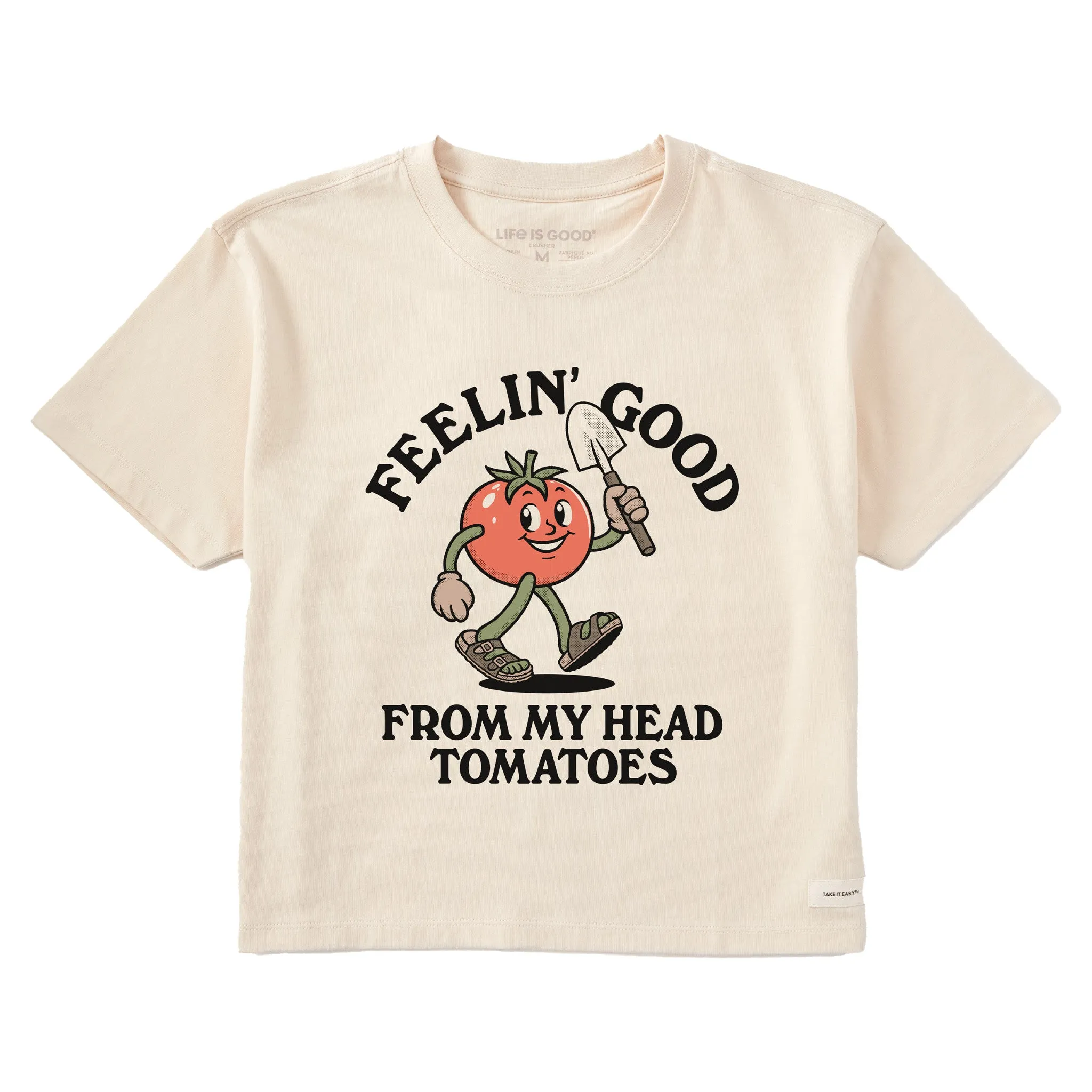 Women's Feelin' Good Tomatoes Short Sleeve Crusher Boxy Tee Life is Good