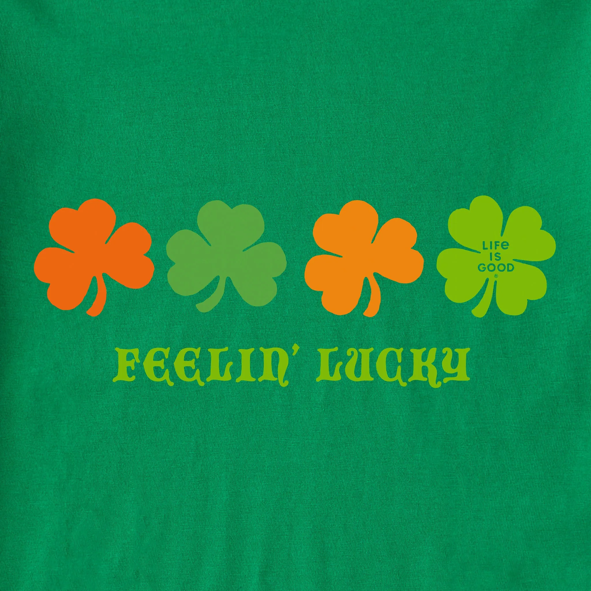 Women's Feelin' Lucky Clovers Short Sleeve Crusher Tee Life is Good