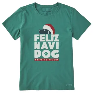 Women's Feliz Navi-Dog Short Sleeve Crusher Tee Life is Good