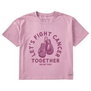 Women's Fight Cancer Short Sleeve Crusher Boxy Tee Life is Good