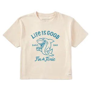 Women's Fin & Tonic Short Sleeve Crusher Boxy Tee Life is Good