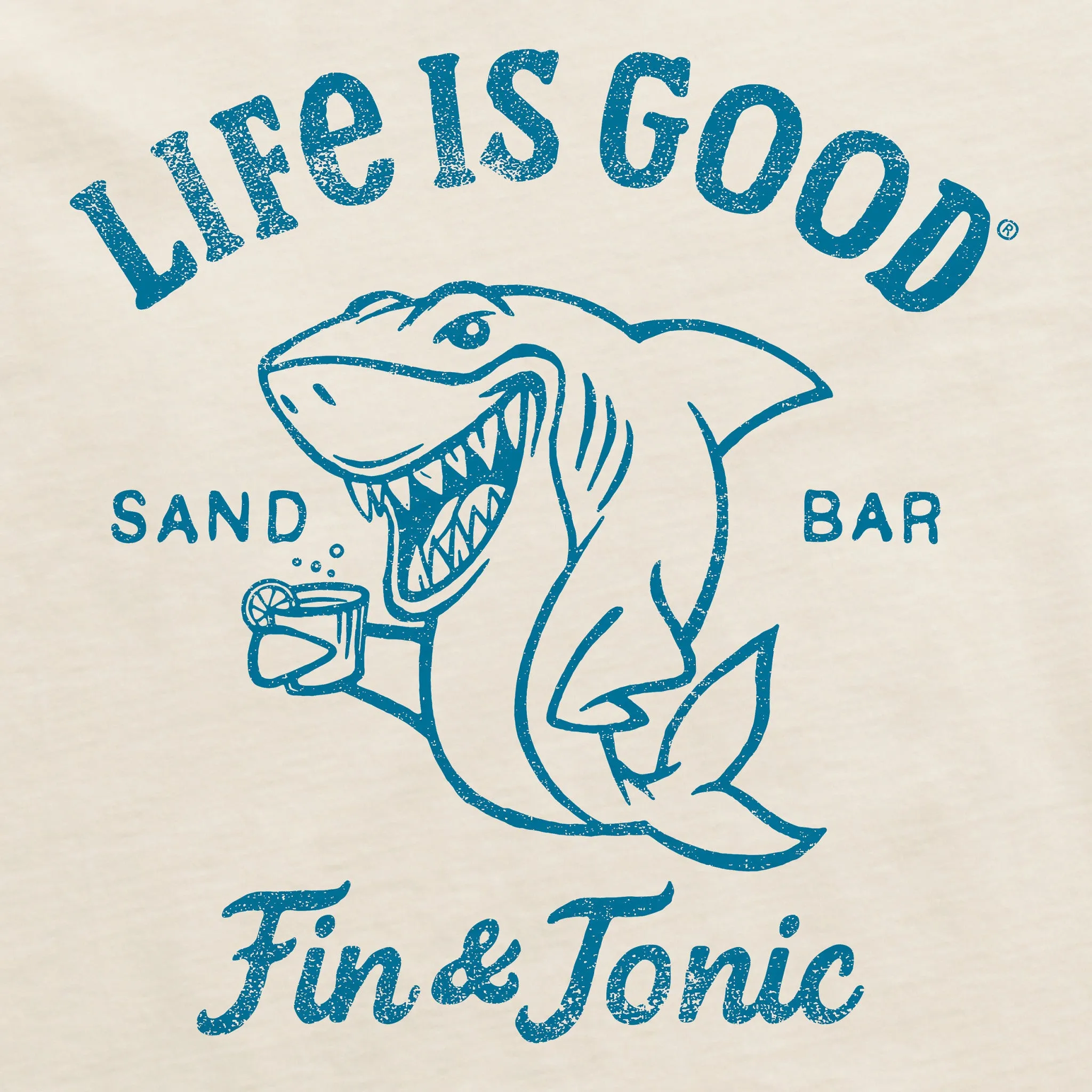 Women's Fin & Tonic Short Sleeve Crusher Boxy Tee Life is Good