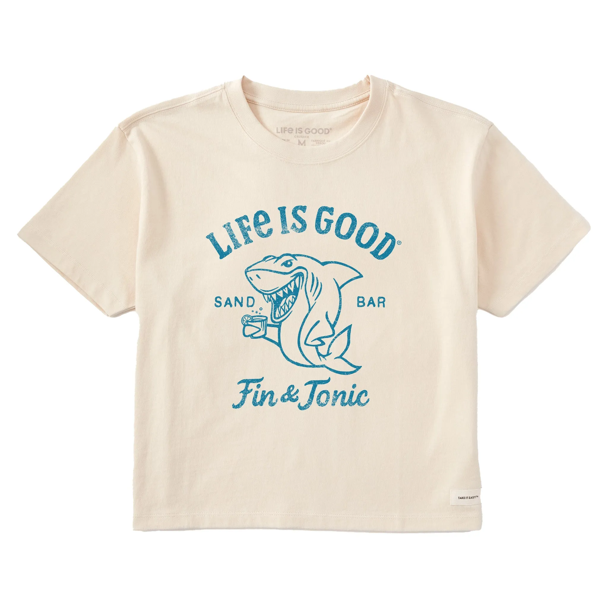 Women's Fin & Tonic Short Sleeve Crusher Boxy Tee Life is Good
