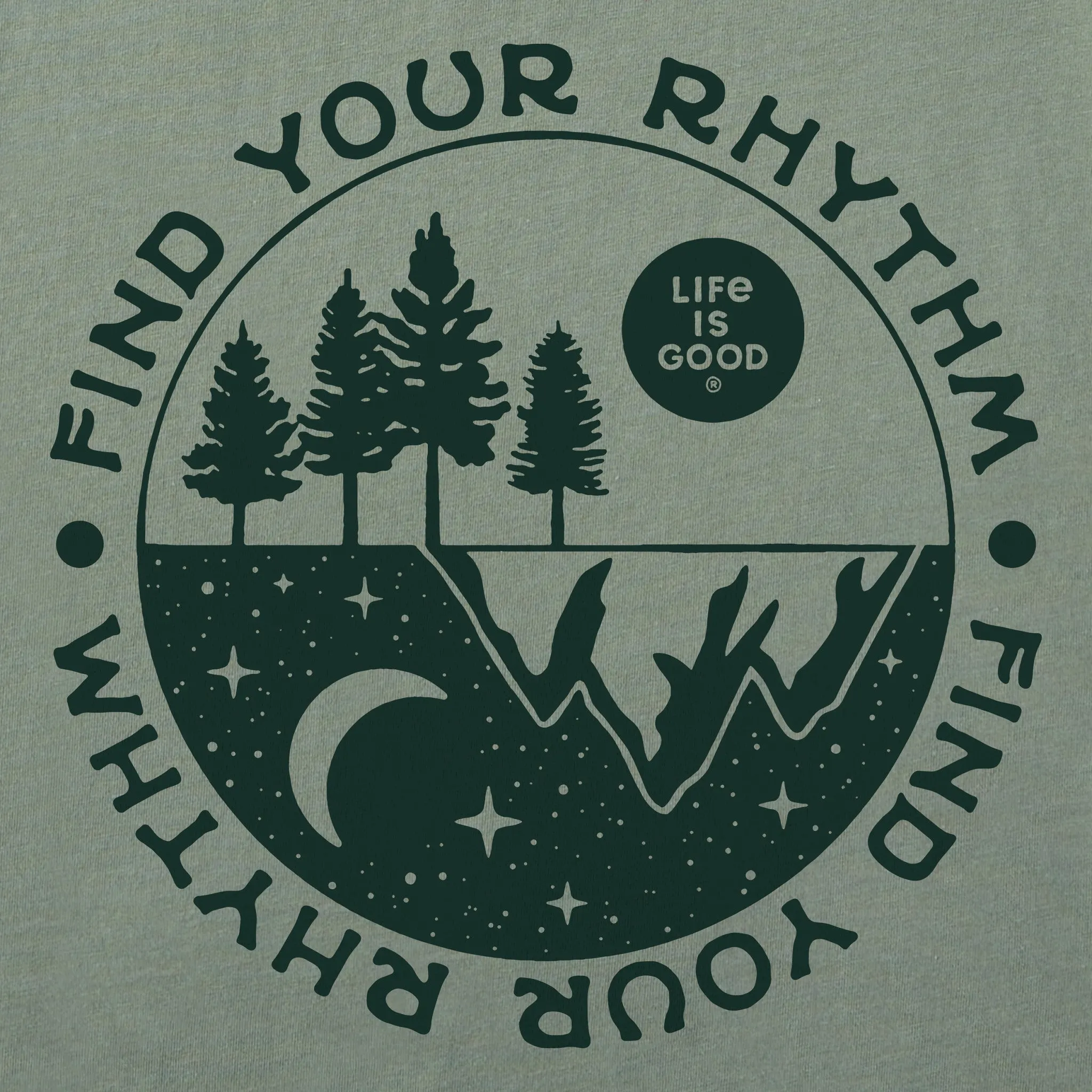 Women's Find Your Rhythm in Nature Short Sleeve Crusher Boxy Tee Life is Good