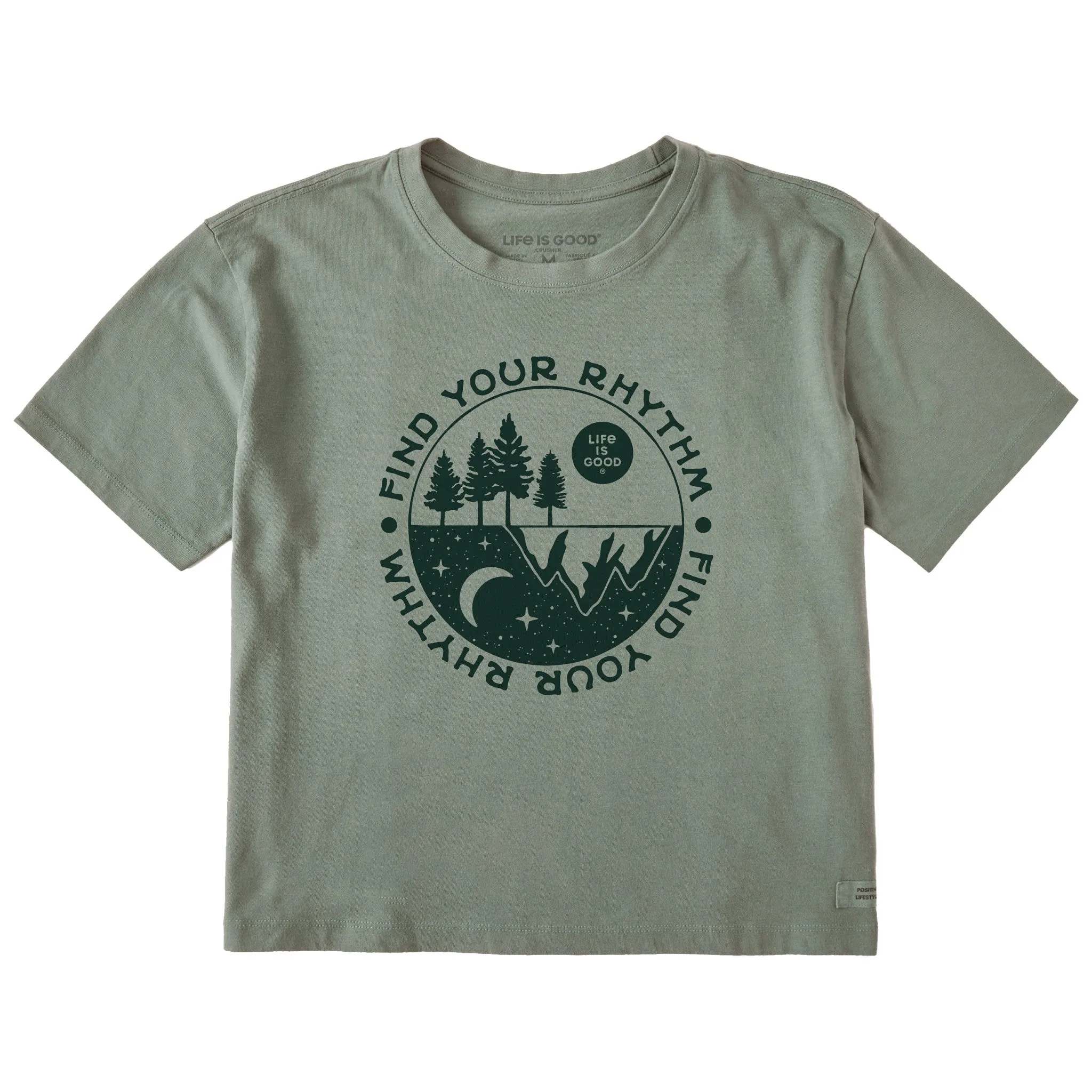 Women's Find Your Rhythm in Nature Short Sleeve Crusher Boxy Tee Life is Good