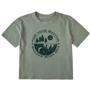 Women's Find Your Rhythm in Nature Short Sleeve Crusher Boxy Tee Life is Good