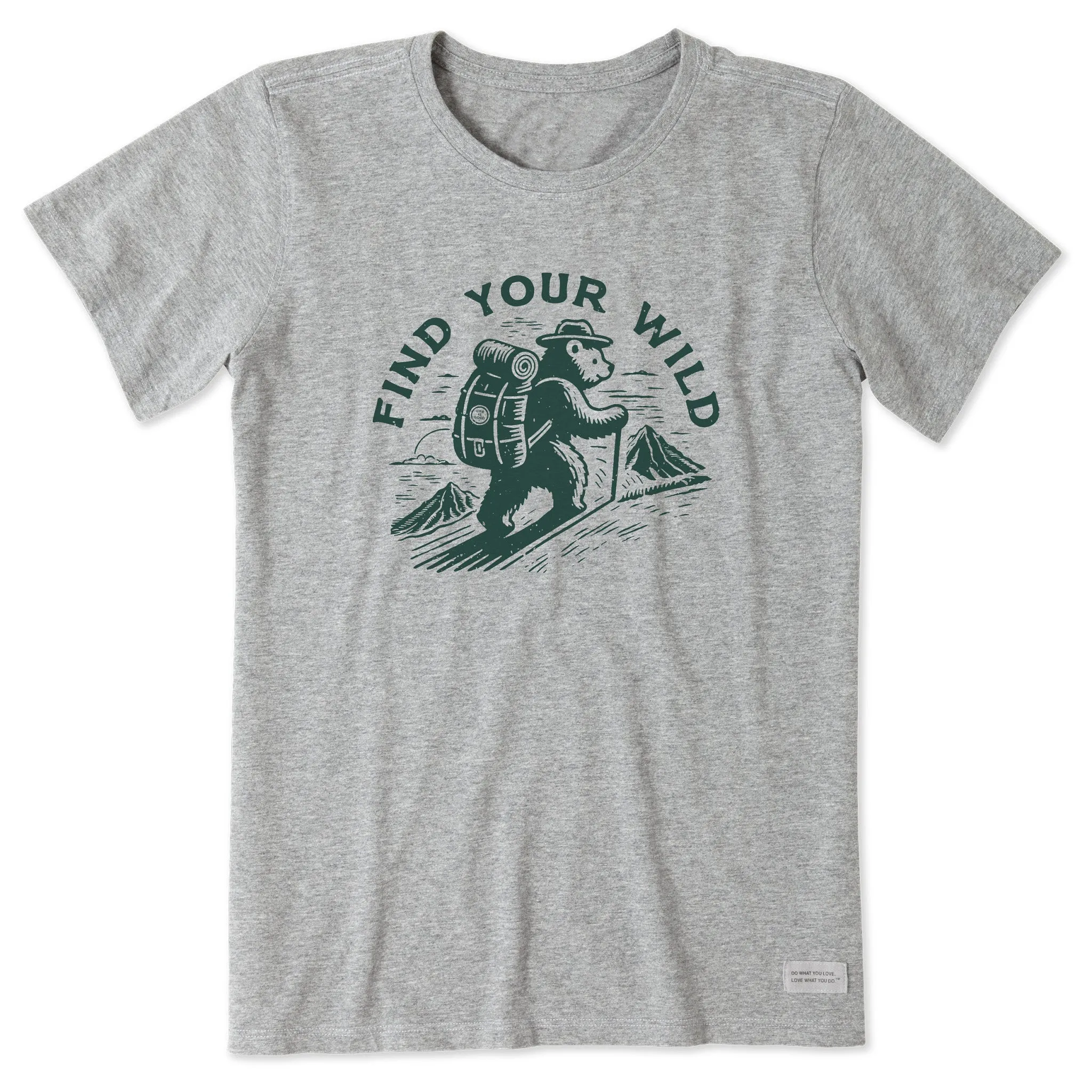 Women's Find Your Wild Bear Short Sleeve Crusher Tee Life is Good