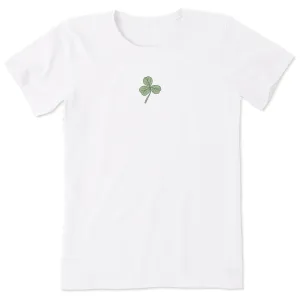 Women's Fineline Clover Short Sleeve Crusher Tee Life is Good