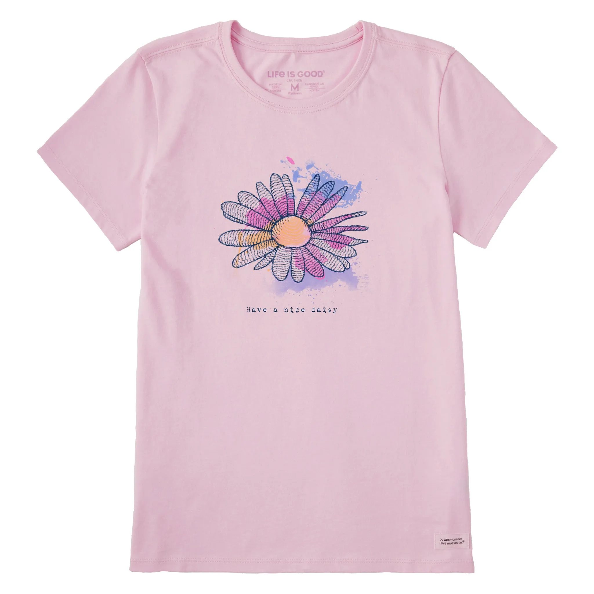 Women's Fineline Have a Nice Daisy Short Sleeve Crusher Tee Life is Good