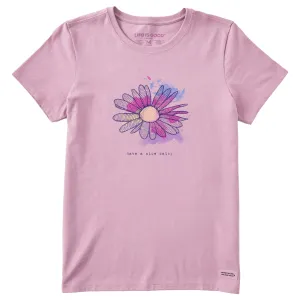 Women's Fineline Have a Nice Daisy Short Sleeve Crusher Tee Life is Good