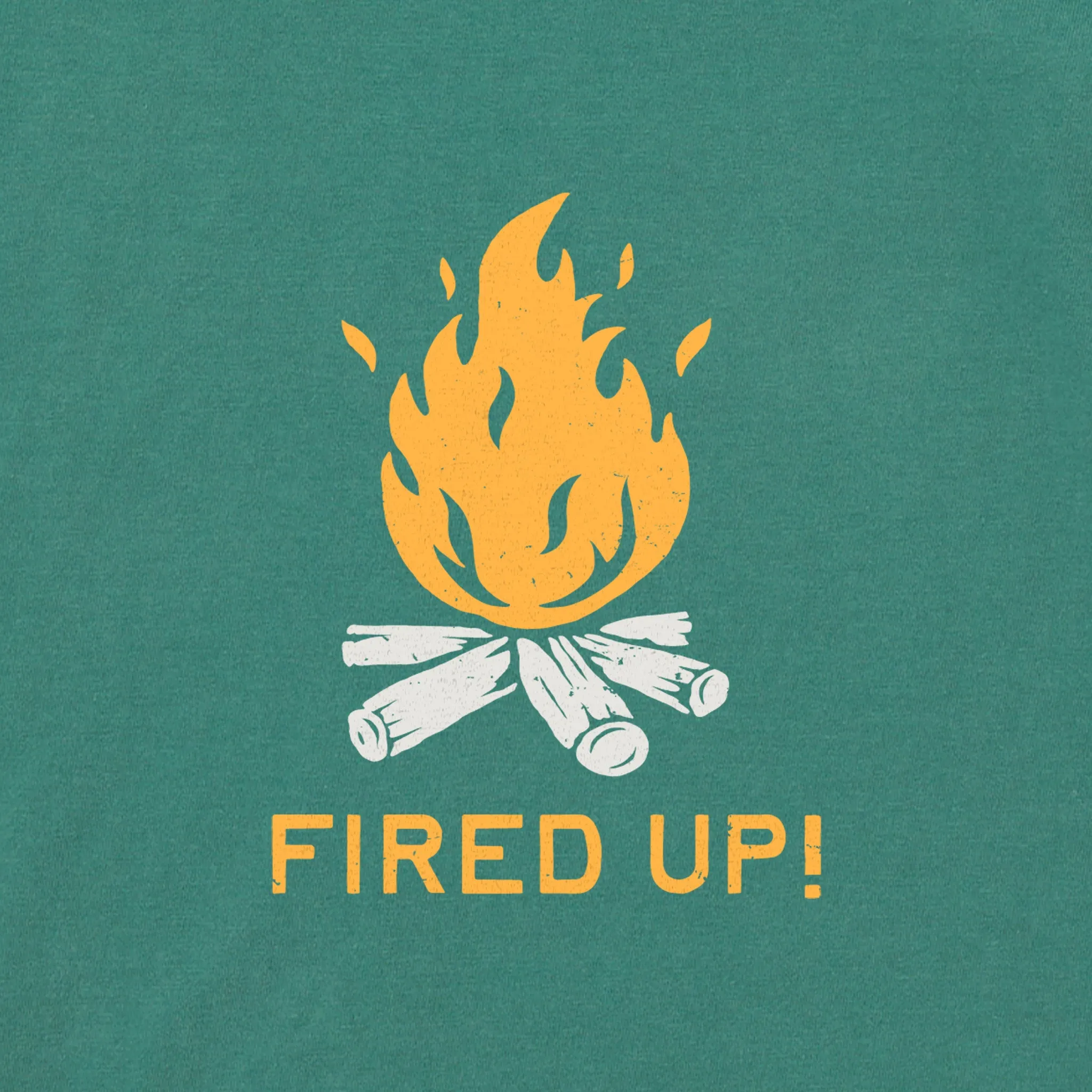 Women's Fired Up Bonfire Short Sleeve Crusher Tee Life is Good