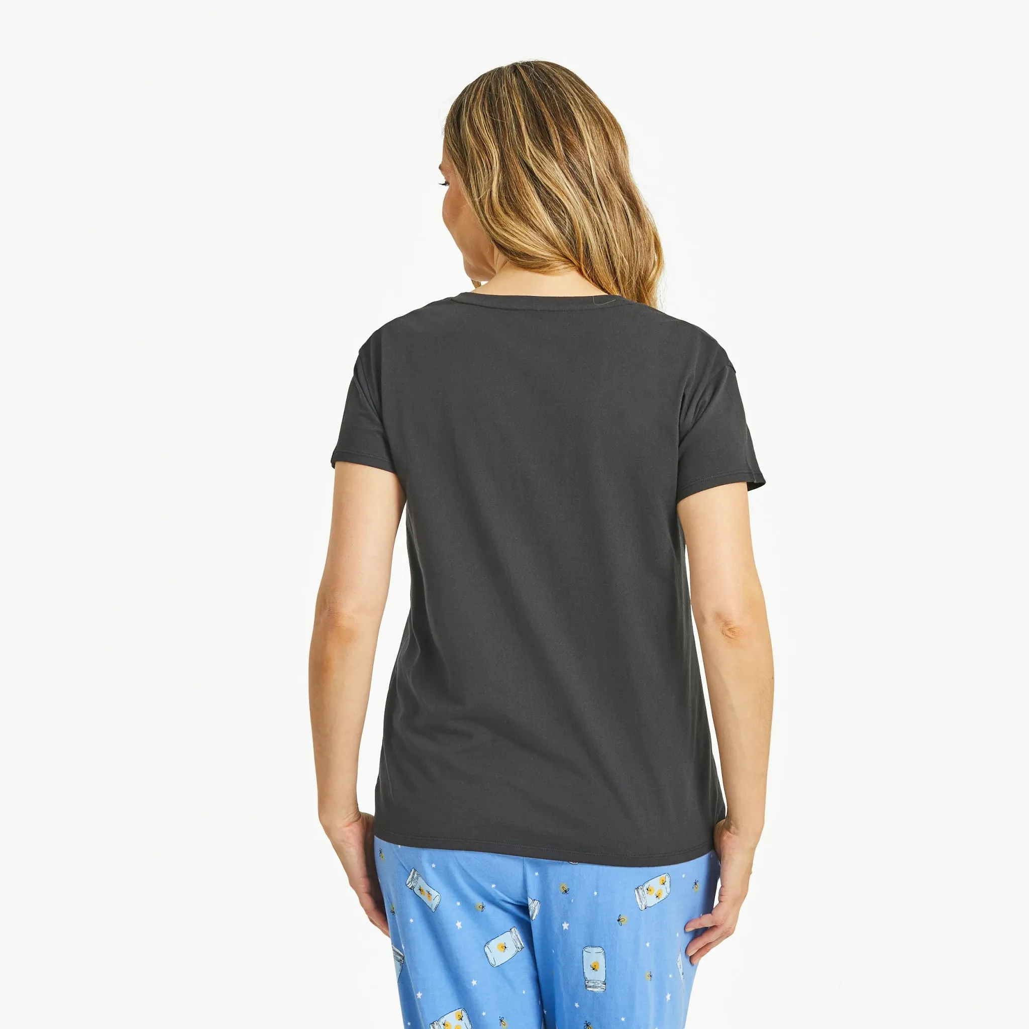 Women's Fireflies Shine On Snuggle Up Relaxed Sleep Vee Life is Good